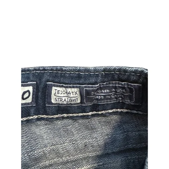 Miss Me Womens Size 30 Straight Leg Jeans Distressed Denim Medium Wash JE1044TX - Picture 3 of 7